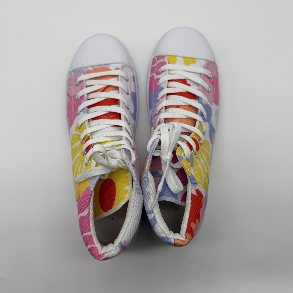 Nightbirde Floral Men's High Tops Canvas Sneakers Size 11 - Picture 5 of 8